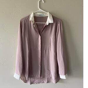 Sweet Salt Medium Business Casual Button Down Flowy Blouse